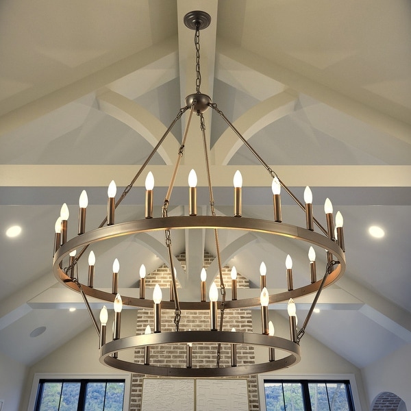 Two tier deals farmhouse chandelier