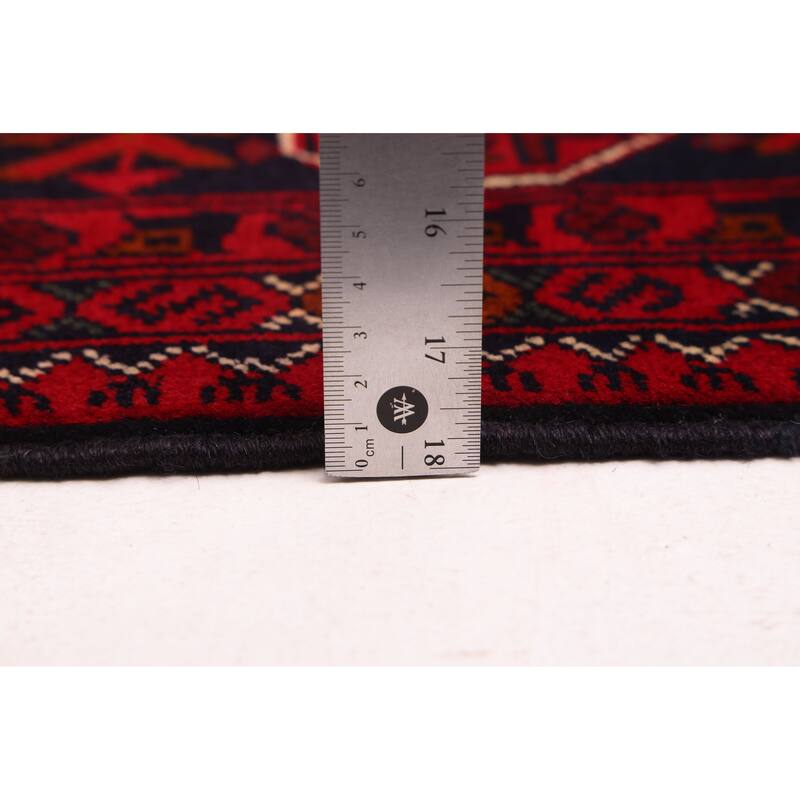 ECARPETGALLERY Hand-knotted Finest Khal Mohammadi Red Wool Rug - 5'1 x 6'8