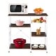 preview thumbnail 14 of 12, 3-Tier Kitchen Baker's Rack Utility Storage Shelf Microwave Stand Storage Cart Rustic Brown