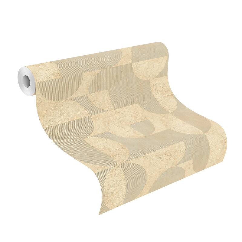 Advantage Barcelo Light Brown Circles Wallpaper