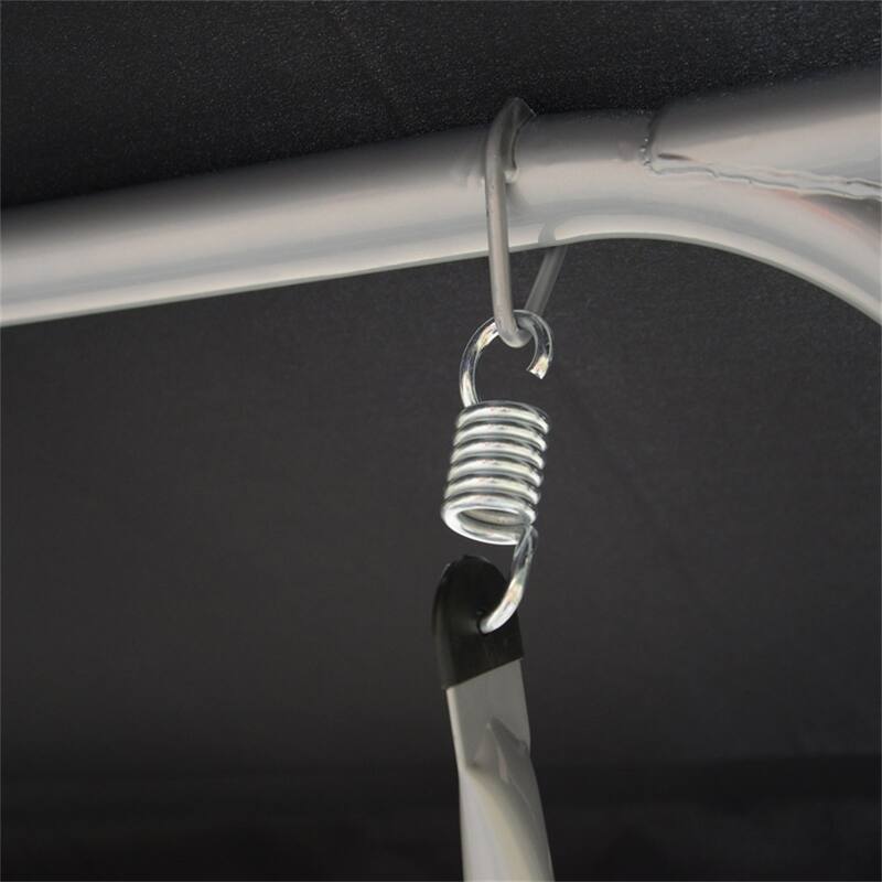 Outdoor Patio Swing Chair for 3 Adults with Adjustable Canopy