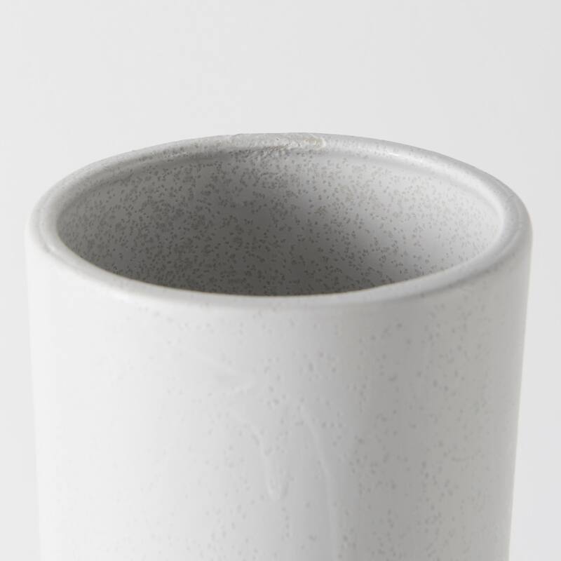 Laforge 5.5L x 5.5W x 9.4H White Ceramic Vase