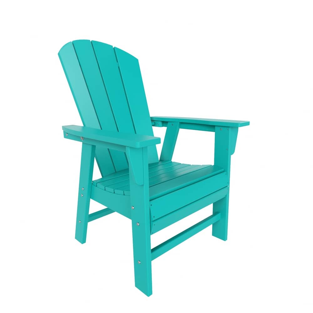 Laguna Hdpe All Weather Outdoor Patio Adirondack Dining Chair With Arms