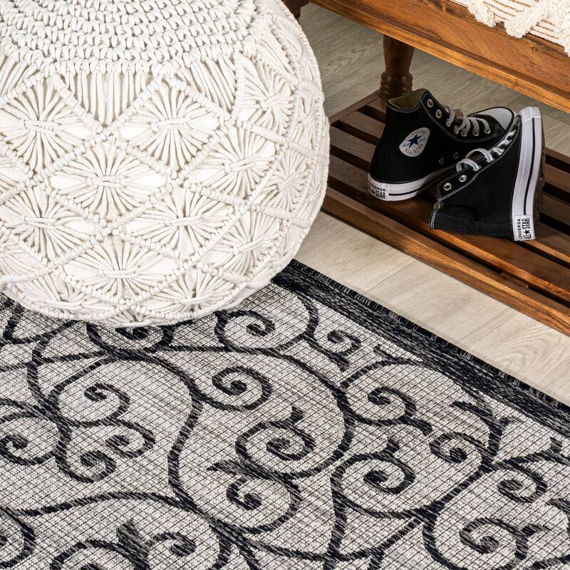 JONATHAN Y Ourika Textured Weave Indoor/Outdoor Area Rug