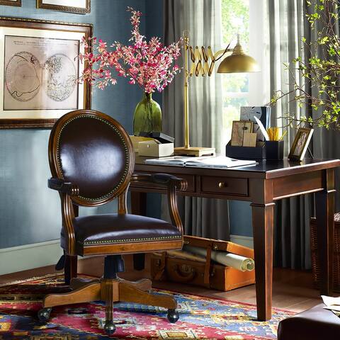 Homy Casa Traditional Solid Wood Home Office Chair
