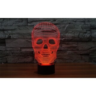 Shop 3d Illusion Halloween Skull Lamp Acrylic Led Night Light