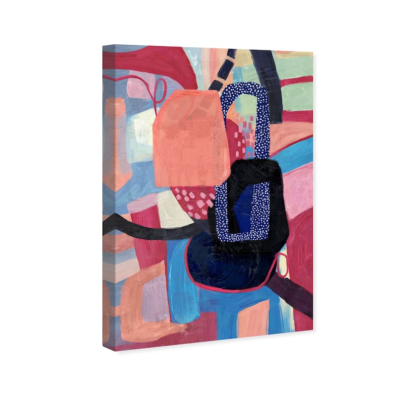 Wynwood Studio Canvas Abstract Coral Vortex Pink and Modern & Contemporary Wall Art Canvas Print