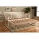 preview thumbnail 5 of 13, Solid Wood Daybed Frame with Twin Pop-Up Trundle Bed