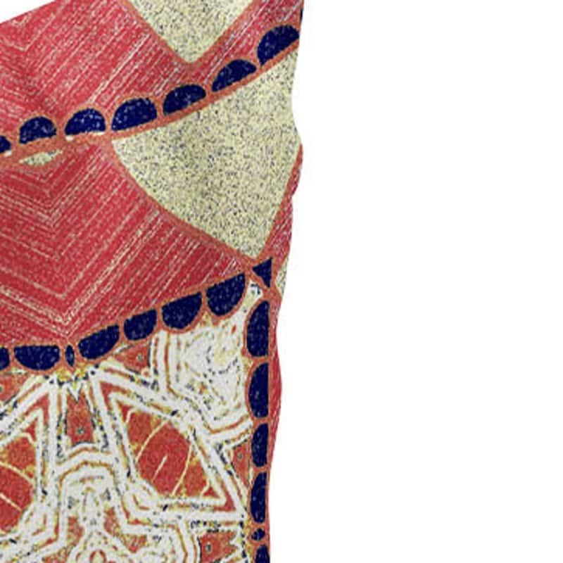 HomeRoots Set of Two 16" X 16" Yellow and White Blown Seam Eclectic Indoor Outdoor Throw Pillow - 16.00' X '16.00' X '5.00