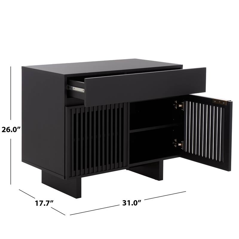 SAFAVIEH Home Quaid 1-Drawer 2-Door Nightstand.