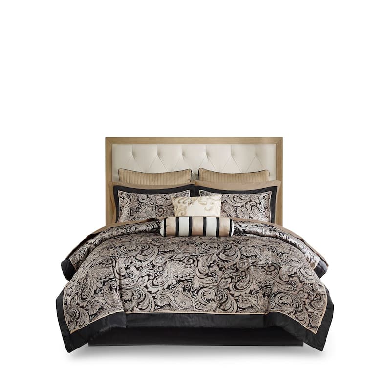 Madison Park Wellington 12 Piece Comforter Set with Cotton Bed Sheets