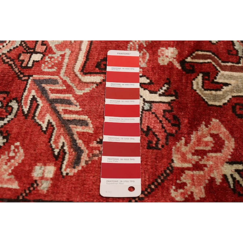 ECARPETGALLERY Hand-knotted Sarabi Red Wool Rug - 8'1 x 11'1