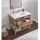 preview thumbnail 43 of 63, Monterey 37-inch Farmhouse Marble Solid Wood Bathroom Vanity