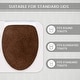 preview thumbnail 68 of 189, Home Weavers Waterford Collection Cotton Toilet Lid Rug | Elastic Fit | Fit Most Standard Toilet Lid | 18"x18"