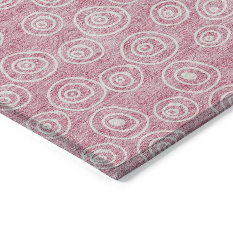 HomeRoots Geometric Transitional Rectangle Outdoor Rug