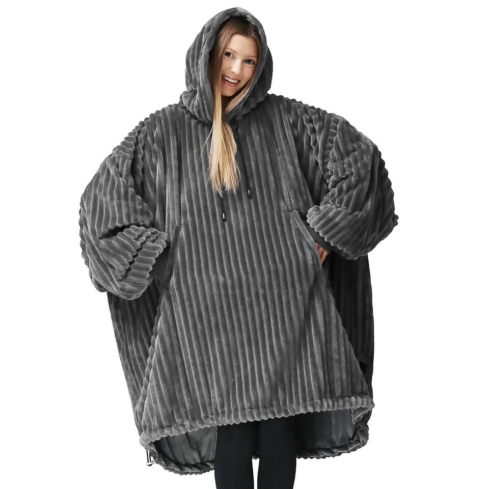 Reversible Oversized Warm Blanket Hoodie Bed Bath Beyond