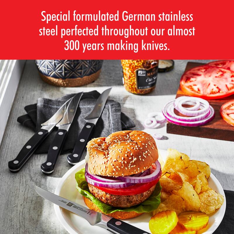ZWILLING Pro 4.5-inch Steak Knife - Black/Stainless Steel