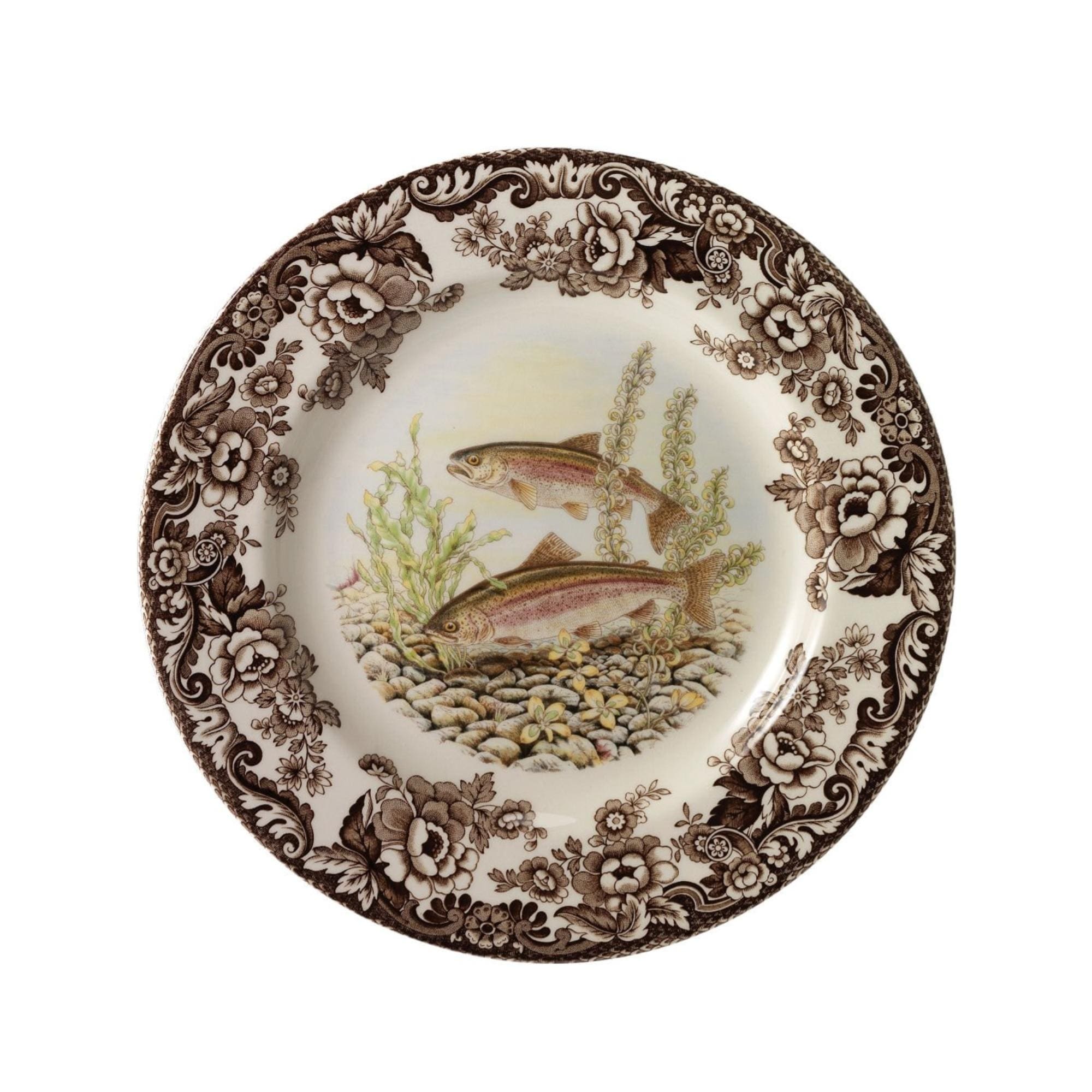Spode Woodland Fish Motif 8 Plate