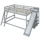 preview thumbnail 8 of 32, Luxury Full over Full Bunk Bed with Ladder, Safety Guaranteed, Slide and Shelves, Maximized Space, Solid Construction