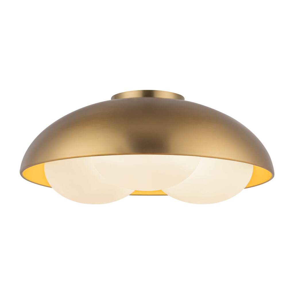 Alora Lighting FM495316 Robyn 3 Light 16" Wide Flush Mount Ceiling