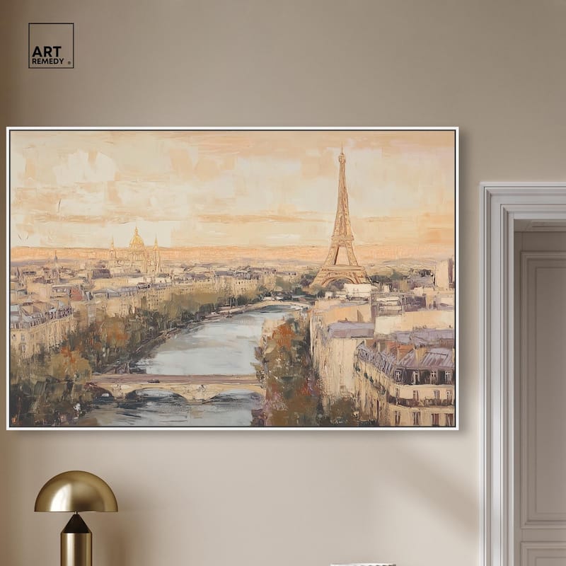 Sunrise Paris Canvas by Art Remedy