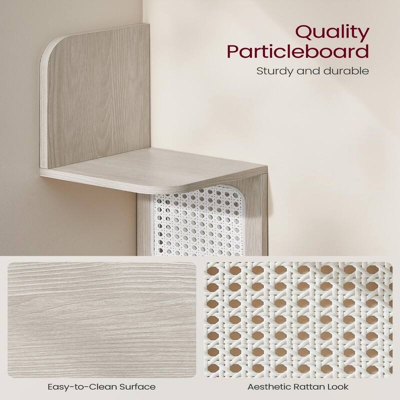 5-Tier Corner Shelf - 7.9"D x 7.9"W x 49.6"H