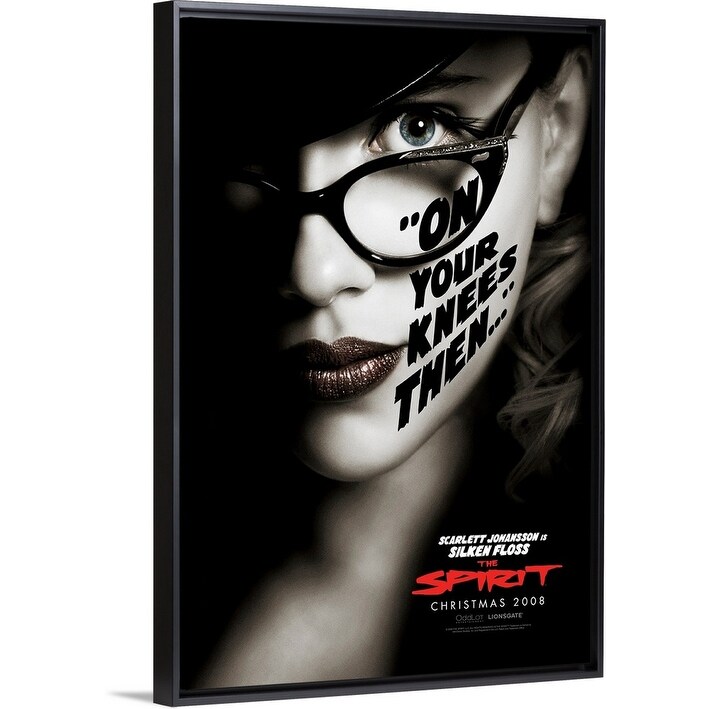 Shop The Spirit Movie Poster Black Float Frame Canvas Art Overstock 26972755