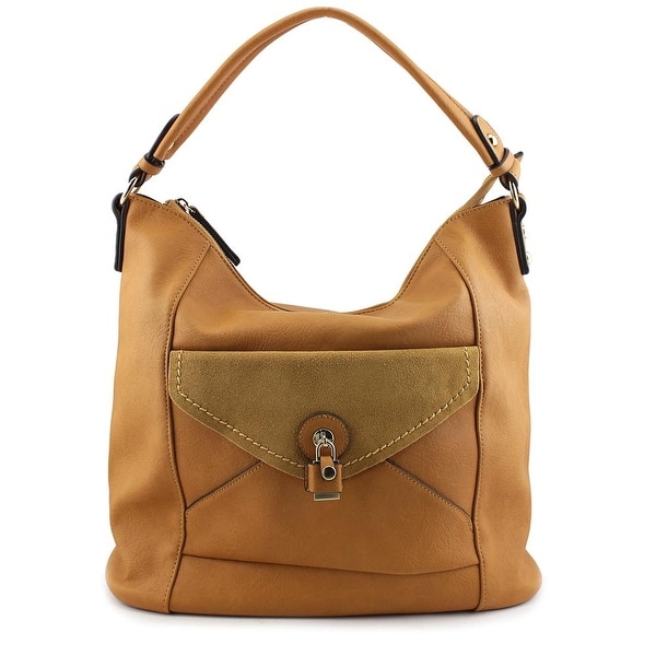 MG Collection Linnea Slouchy Synthetic Hobo - Beige