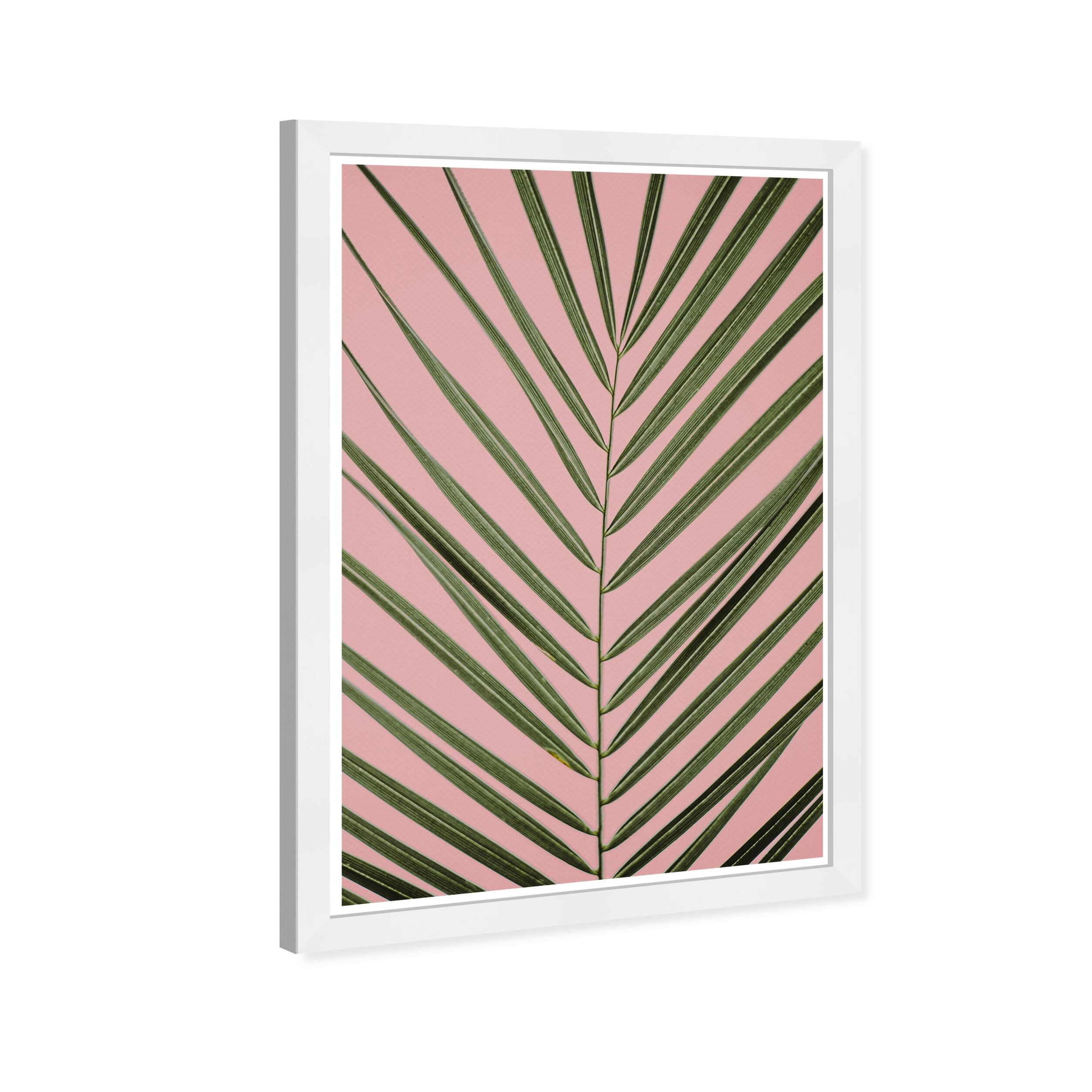 Wynwood Studio 'Palm Life' Floral and Botanical Green Wall Art Framed Print Bed Bath & Beyond