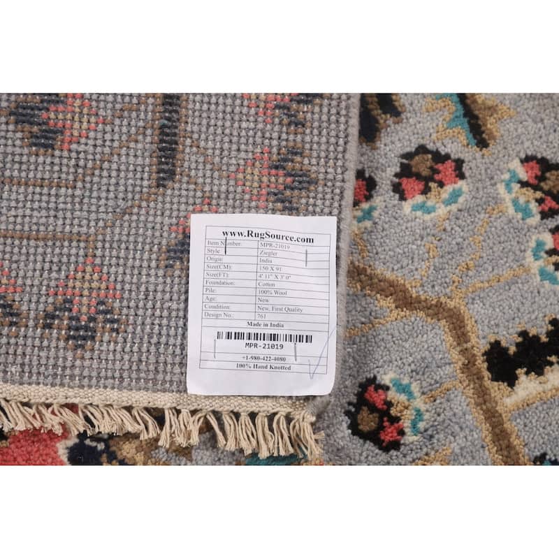 Ziegler Oriental Foyer Rug Hand-Knotted Wool Carpet - 3'0"x 4'11"