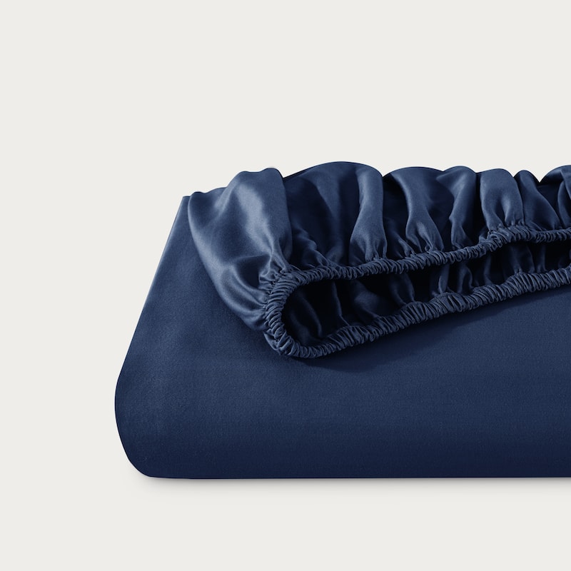 Bare Home Organic Cotton Fitted Sheet - Smoth Sateen Weave