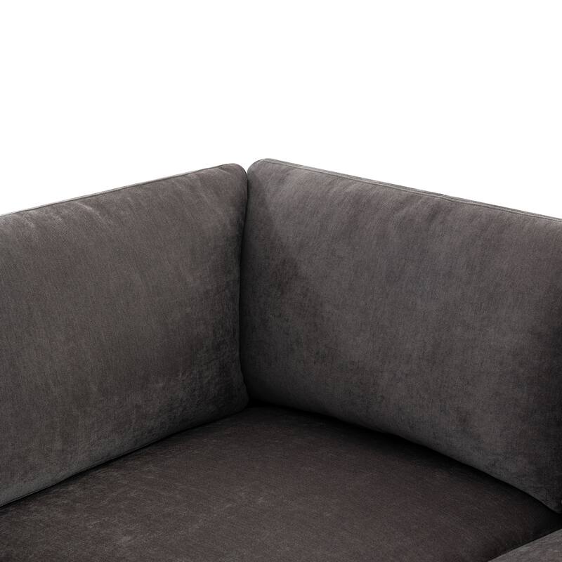 Modern Style U Shape Sectional Sofa with Ottoman,Living Room Couches with Flexible Combination