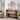 Fluted Counter Height Bar Table Set for 2, Dining Table with Fabric Upholstered Bar Stool with Solid Wood Legs