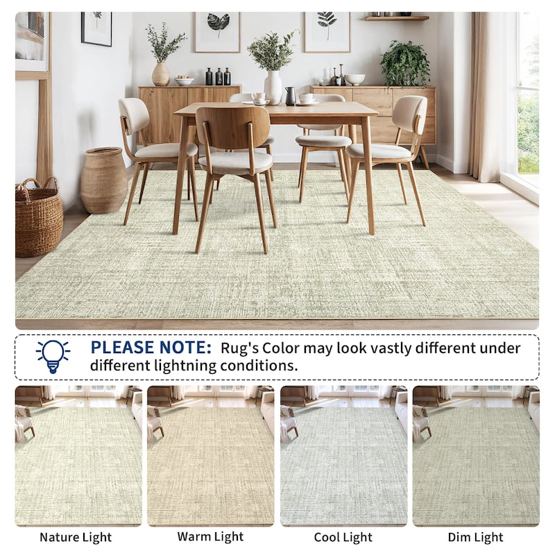 Garvee Modern Timeless Solid Area Rug