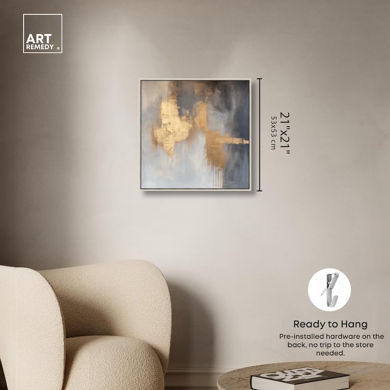 Golden Imprint Canvas by Art Remedy