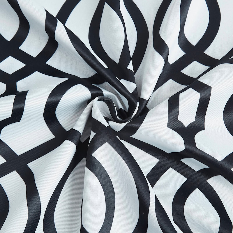 Dainty Home Trellis Blackout Thermal Insulated Grommet Single Panel Extra Wide Curtains - 54" x 84"