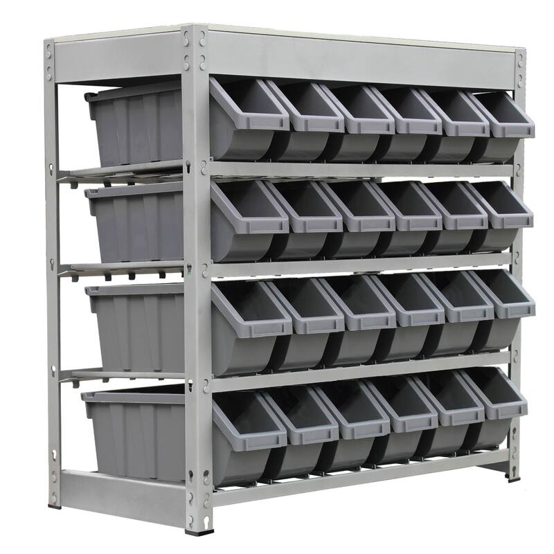 King's Rack Bin Rack Boltless Steel Storage System Organizer w/ 24