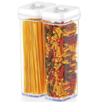 DWËLLZA KITCHEN White Pasta Storage Containers Set of 2