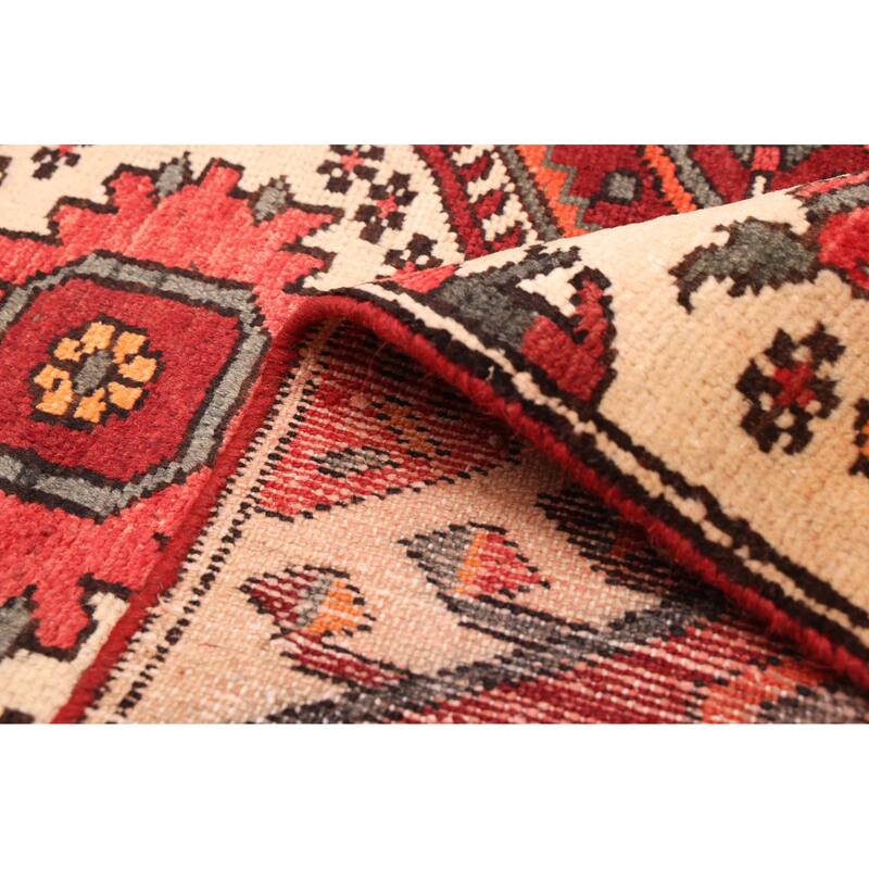 ECARPETGALLERY Hand-knotted Konya Anatolian Dark Red Wool Rug - 3'1 x 9'2
