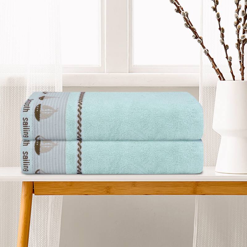 2 Pack Oversized Bath Towel Set, Highly Absorbent Quickdry and Lightweight Towels for Gym Pool 28" x 56"