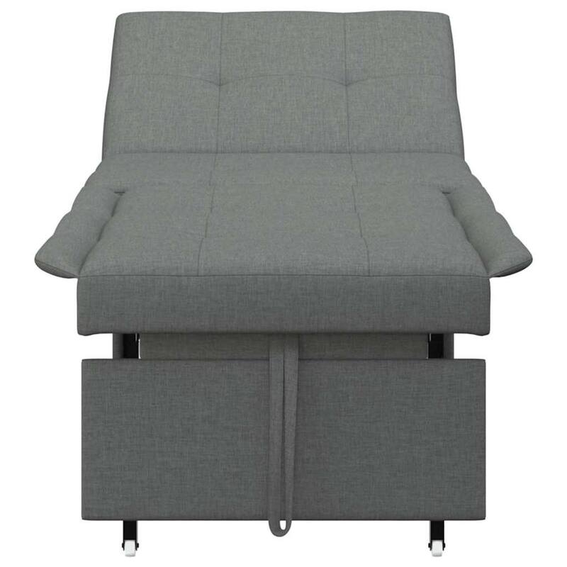 vidaXL Sofa Bed Dark gray 194 x 67 x 37 cm fabric - 76.4 x 26.4 x 14.6 inch