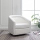 preview thumbnail 12 of 89, WOVENBYRD Classic Barrel Swivel Chair Cream