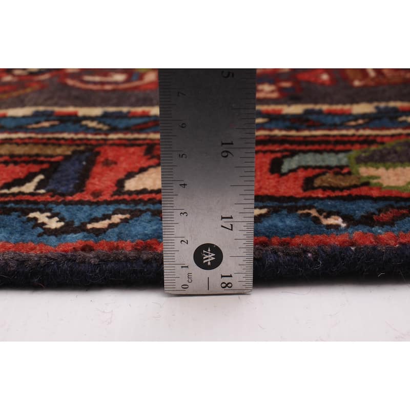 ECARPETGALLERY Hand-knotted Andelz Navy Wool Rug - 3'5 x 9'7