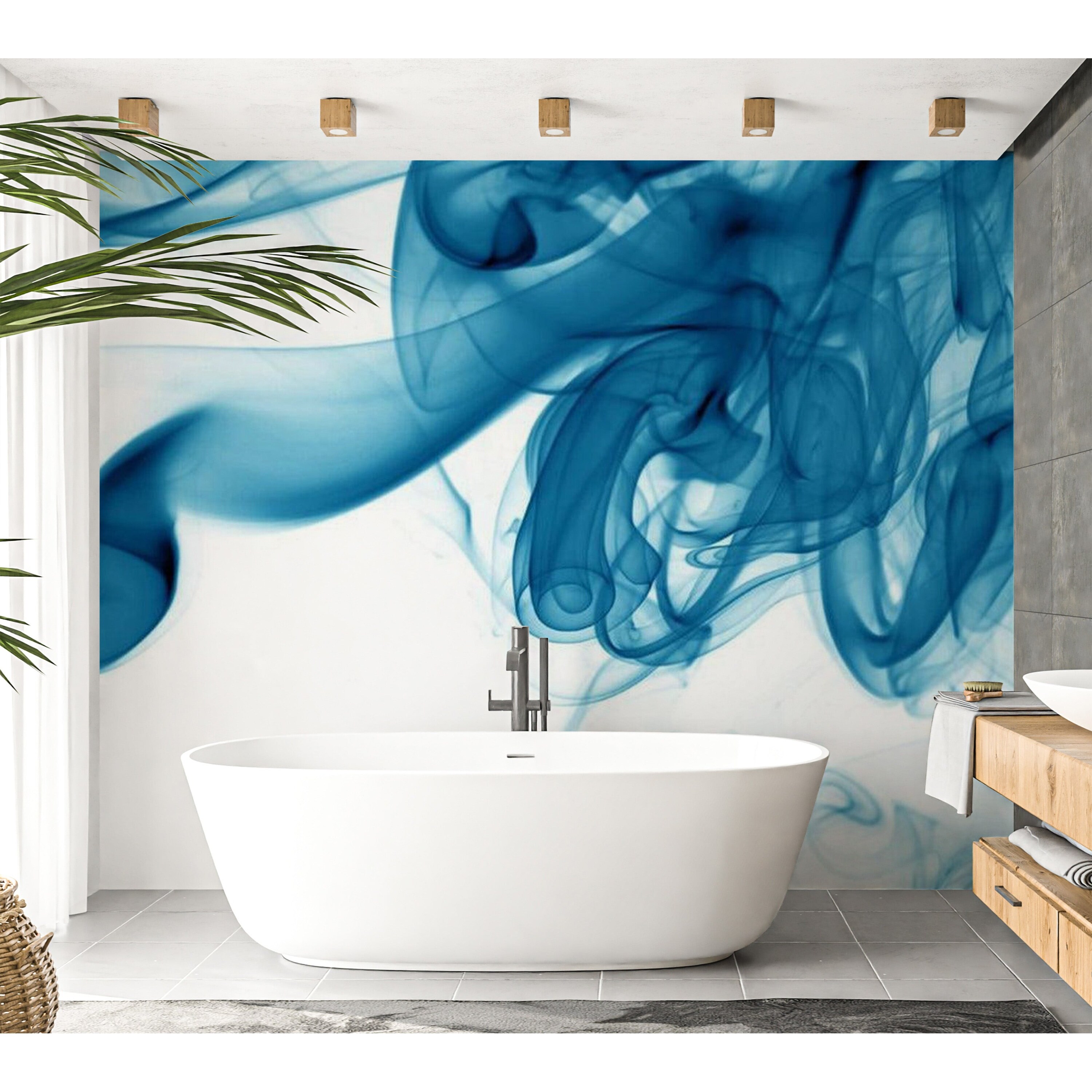 abstract bathroom wallpaper