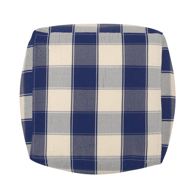 Modern Design Square Pouf，Softness And Comfort - Ivory - Large
