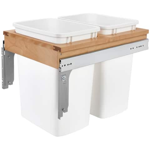pic Hommoo Kitchen Trash Can With Lid Country Trashcan Wood Trash Bin Garbage overstock com