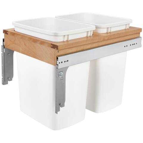 pic Hommoo Kitchen Trash Can With Lid Country Trashcan Wood Trash Bin Garbage overstock com