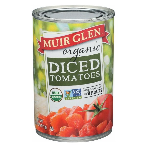 Muir Glen Organic Tomatoes, Diced - Tomatoes - Case of 12 - 14.5 oz.