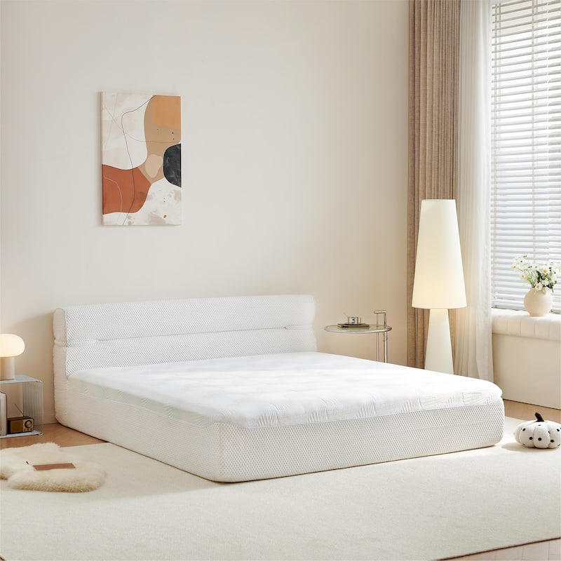 GDFStudio - Daisy 15" Full All-in-One Mattress and Bed Frame with Motion Isolation, No Assembly Required