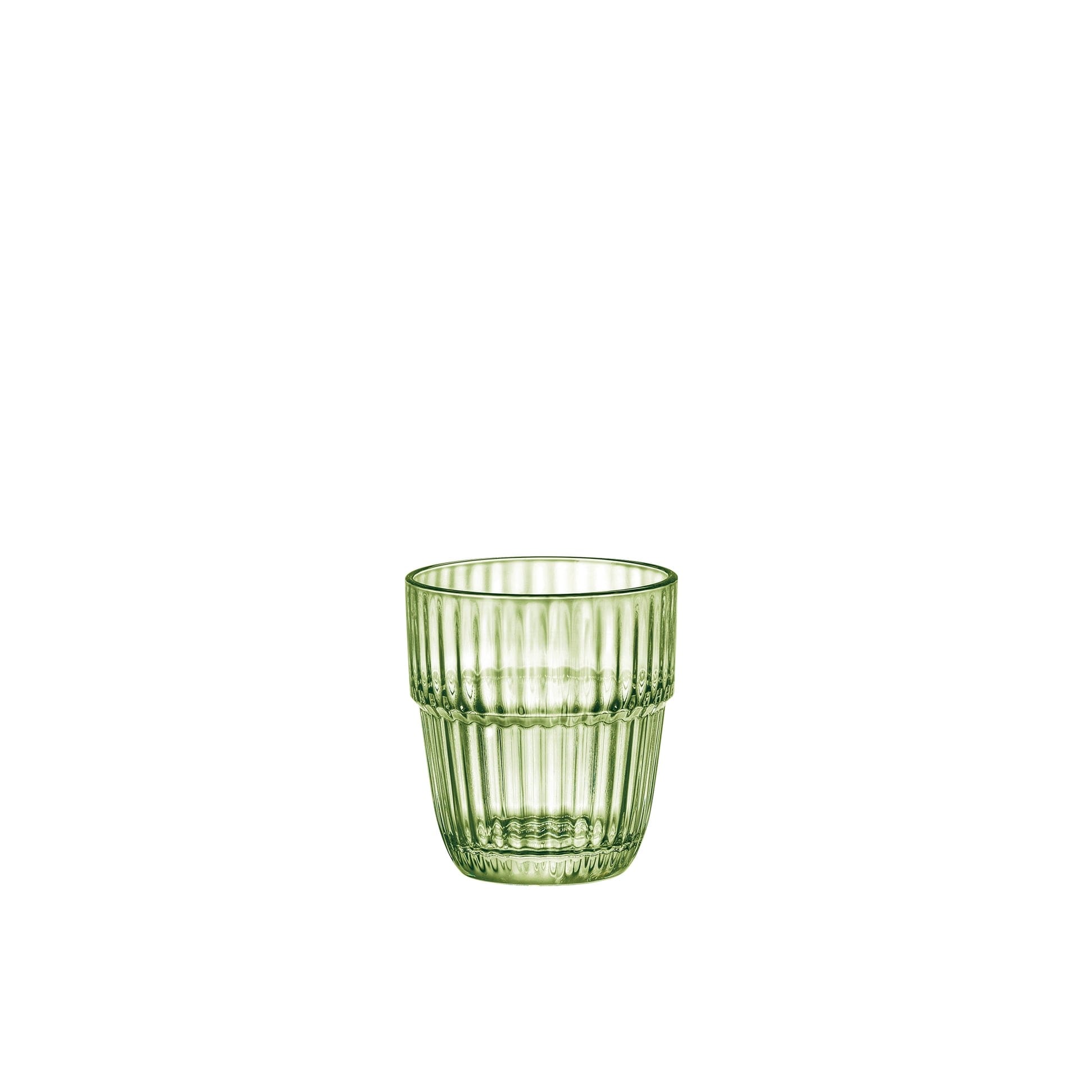 Bormioli Rocco Barshine 10.3 Ounce Mint Green Rocks Stackable Drinking Glasses, Set of 6